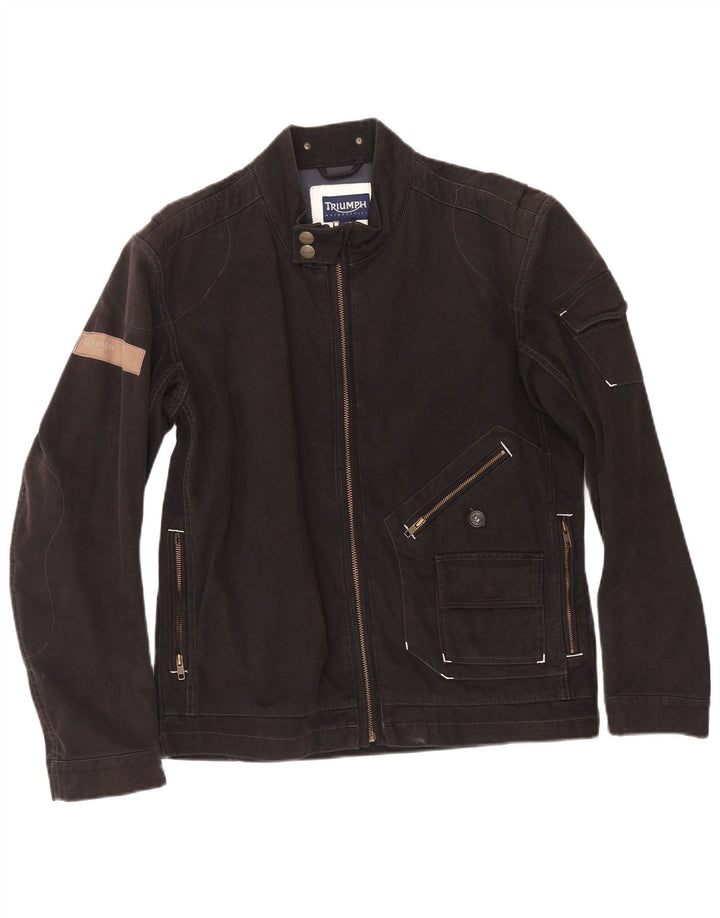 Męska kurtka racer Triumph IT 50, duża, czarna