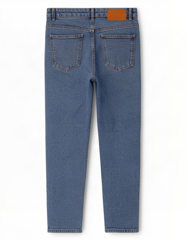 Damskie jeansy Zara z wysokim stanem, zwężane, EU 40, średnie, W30, L28, niebieska bawełna