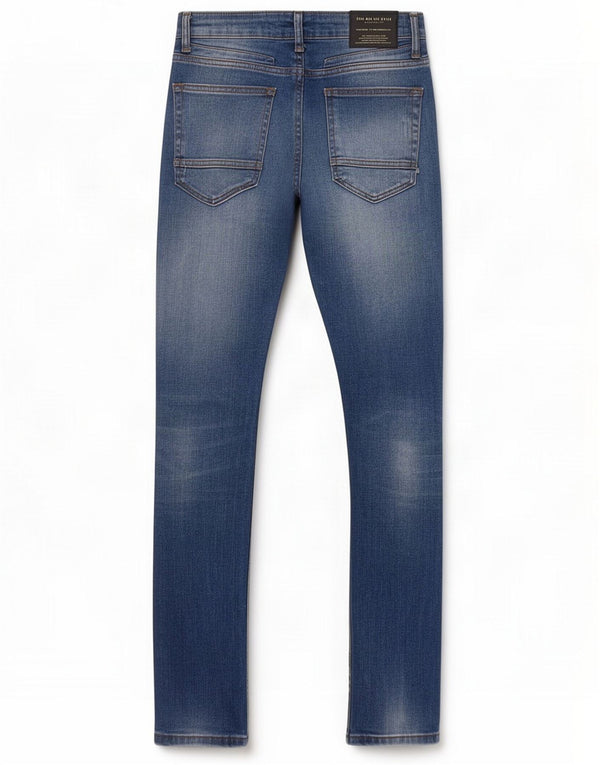 Zara Męskie jeansy typu slim w trudnej sytuacji EU 38 Small W30 L30 niebieskie