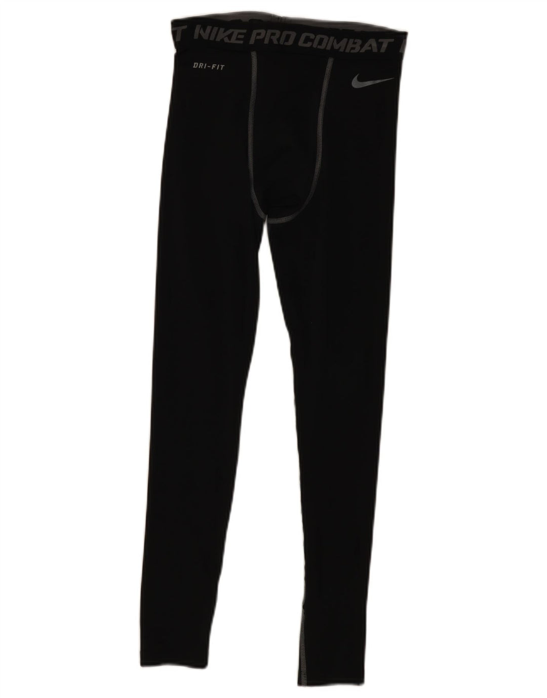 Męskie legginsy Nike Dri Fit z grafiką, małe, czarne, poliestrowe
