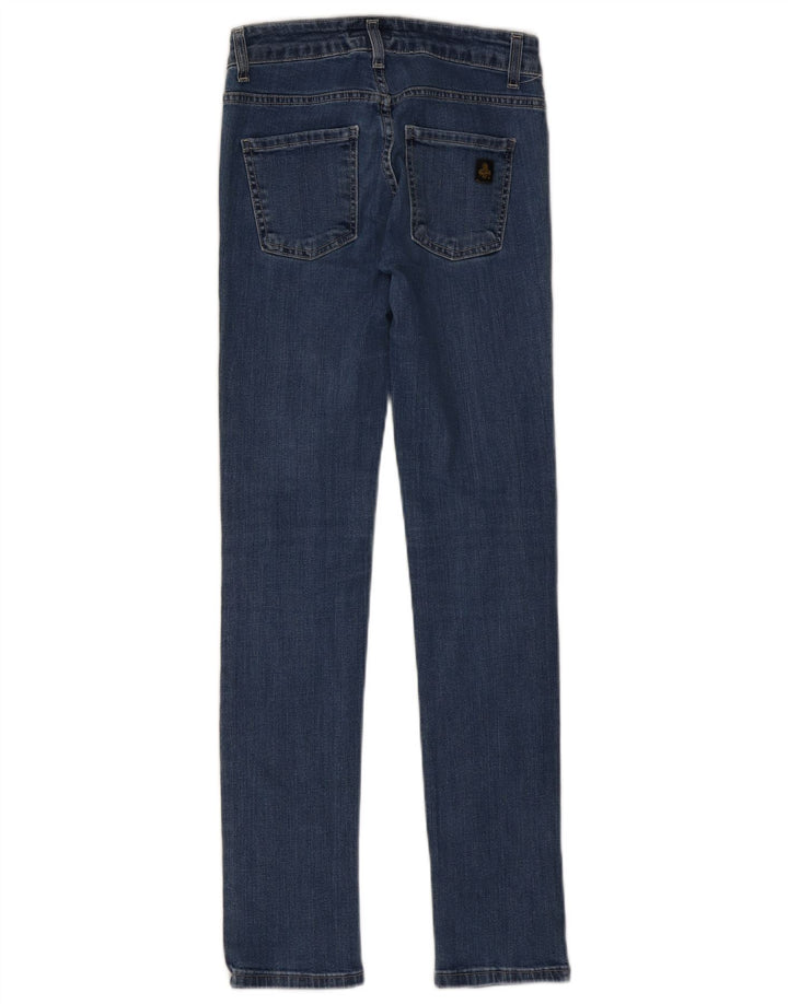 REFRIGIWEAR Damskie jeansy slim IT 40 Small W26 L30 Niebieska bawełna