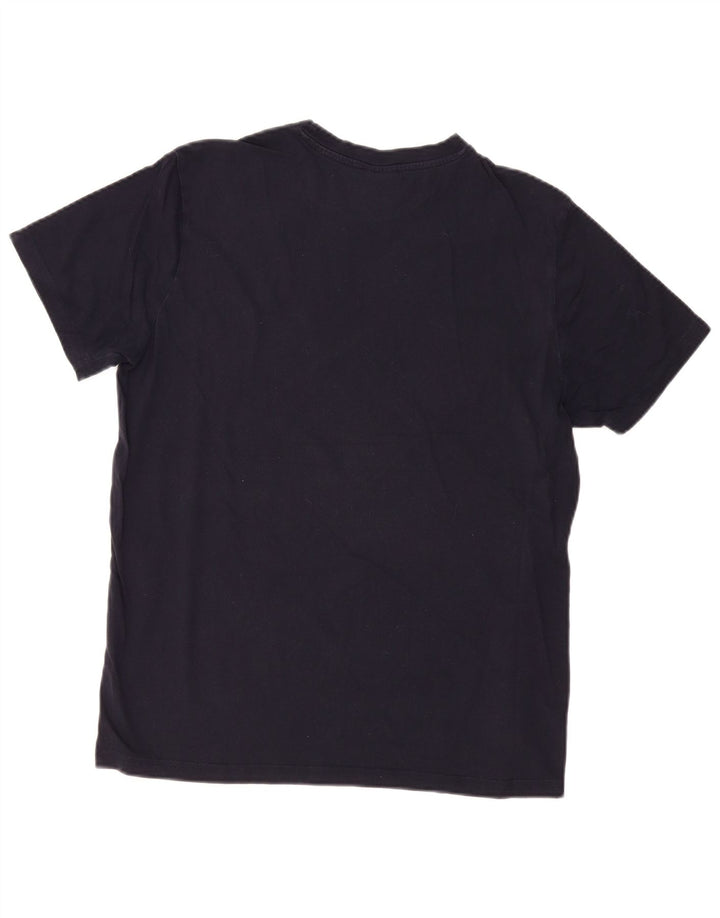 Męski T-shirt z grafiką CHAMPION, duży, granatowy, bawełniany