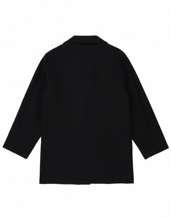 Damska marynarka zapinana na 2 guziki Laura Ashley UK 10 Mała granatowa wełna