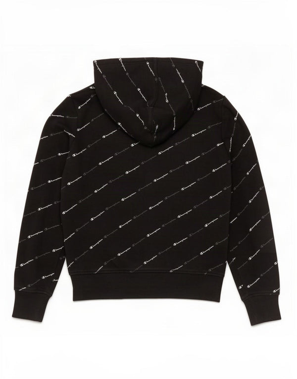 Damski sweter z kapturem Champion Graphic UK 10 Small, czarny, bawełniany