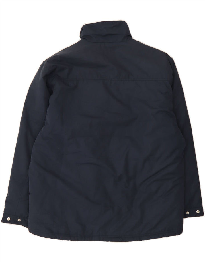 ADIDAS Mens Padded Coat Size 44/46 Large Navy Blue Cotton Vintage Adidas and Second-Hand Adidas from Messina Hembry 