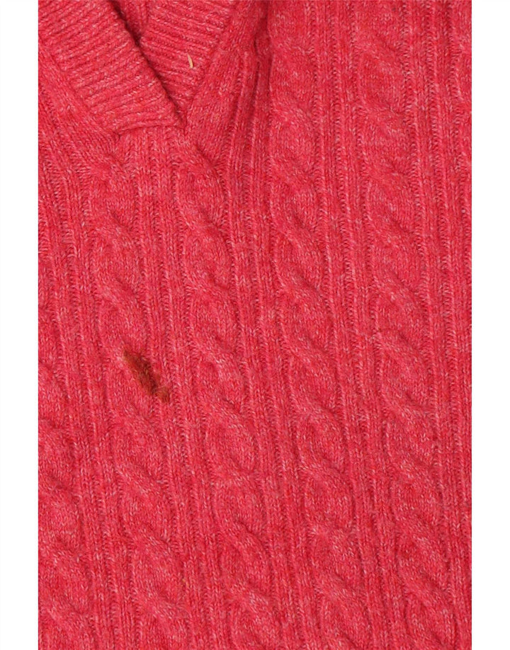 Damski sweter oversize Marks & Spencer z kapturem, UK 14, średni czerwony