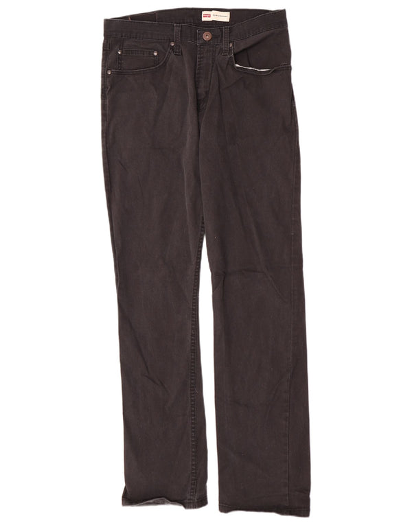 Męskie proste dżinsy Wrangler W30 L32, czarna bawełna