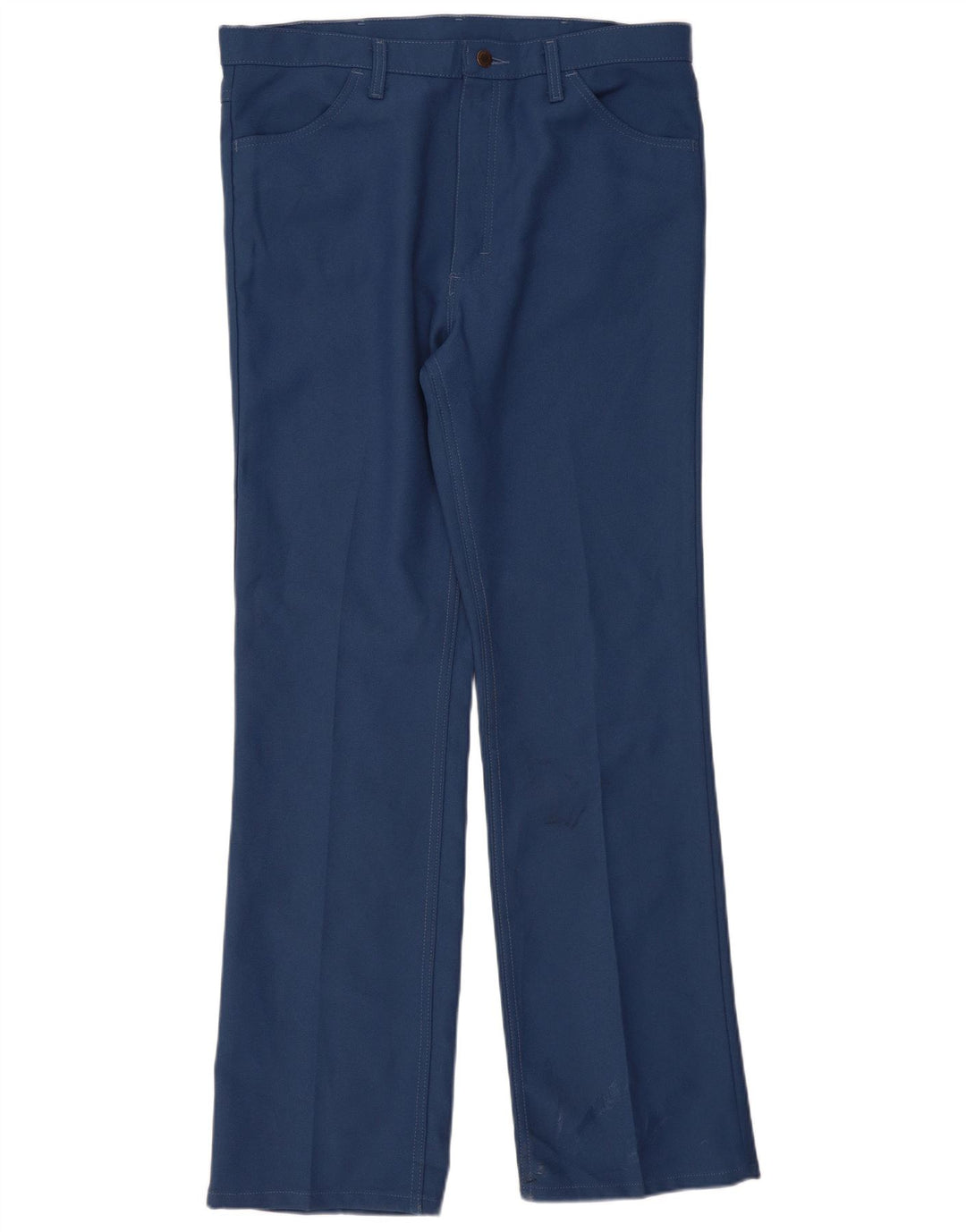 Męskie proste spodnie codzienne Wrangler W38 L34 Niebieski poliester