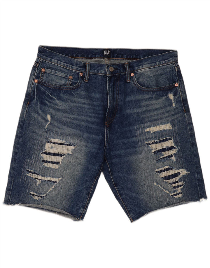 Męskie spodenki jeansowe Gap W34, duże, niebieskie, bawełniane
