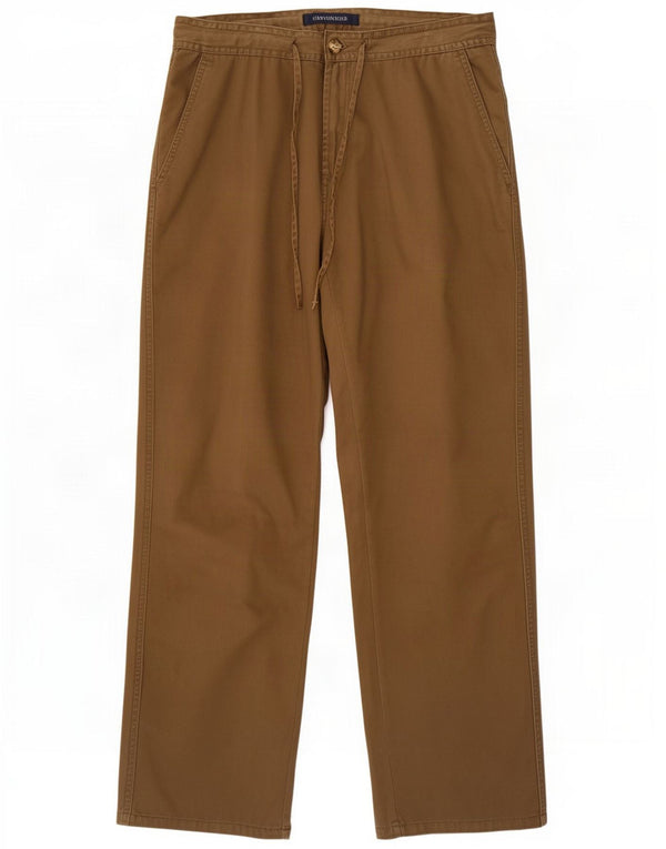 Św. Spodnie damskie Bernard Straight Chino UK 14 Large W32 L32 Brązowe Bawełna