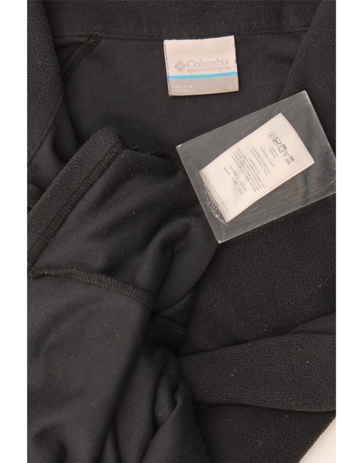 Damski sweter polarowy Columbia z zamkiem błyskawicznym UK 10, mały, czarny poliester