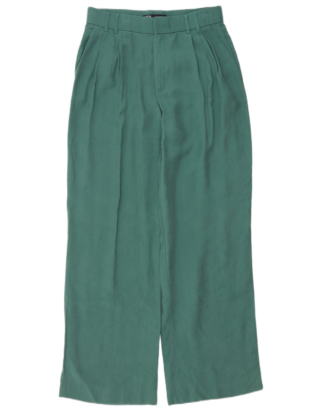 Spodnie damskie Zara Pegged Chino Medium W28 L32 Zielone modalne