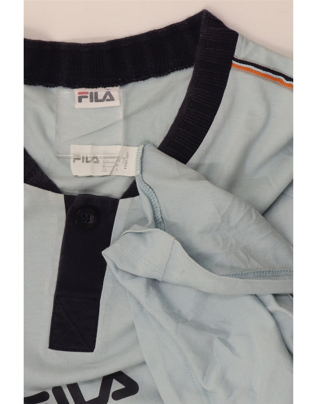 T-shirt męski Fila, duży, niebieski, bawełniany