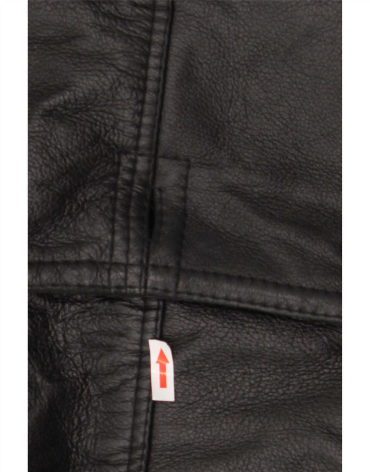 Vintage męska kurtka shearling IT 50 duża czarna