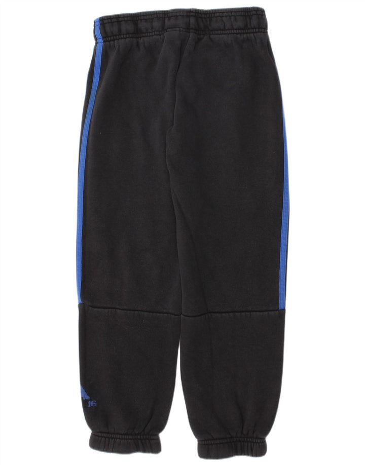 ADIDAS Boys Tracksuit Trousers Joggers 7-8 Years  Black