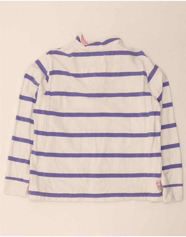 Crew Clothing Damska bluza z zamkiem błyskawicznym, UK 16, duże, białe paski