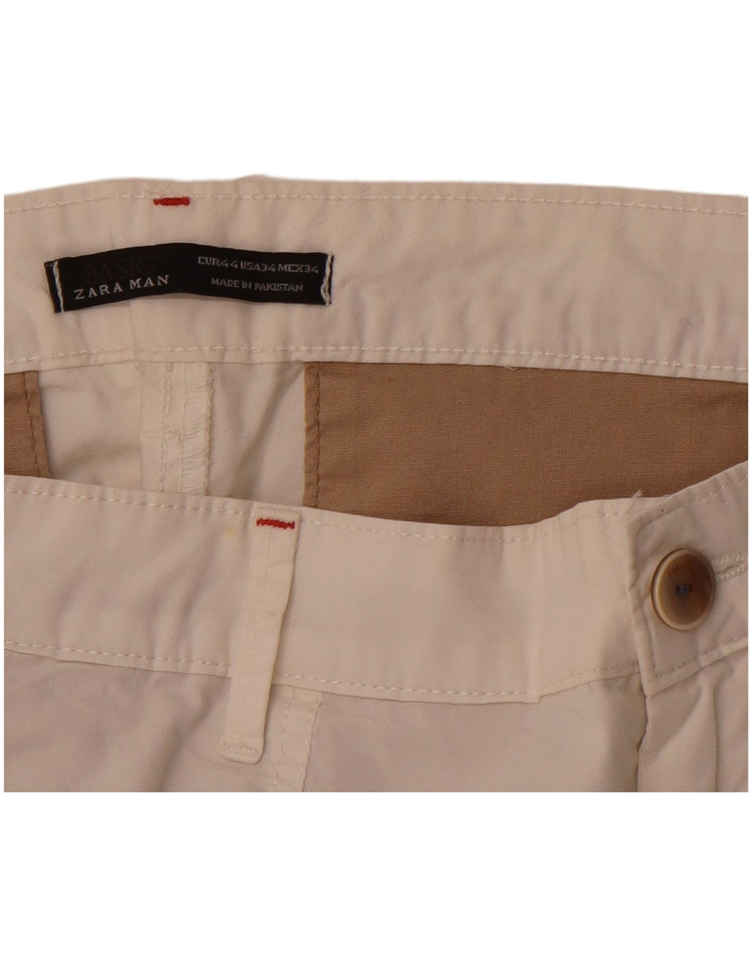 Męskie spodenki chino ZARA EU 44 Large W34 białe