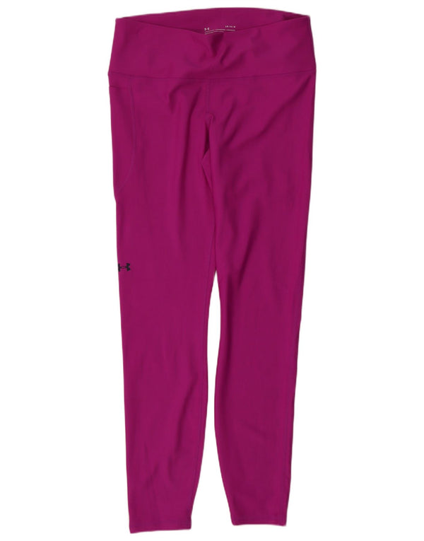 Legginsy damskie Under Armour UK 14, duże, fioletowe, poliestrowe