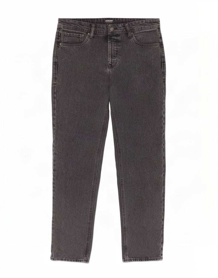 Męskie proste dżinsy Jack & Jones W32 L32 Szara bawełna
