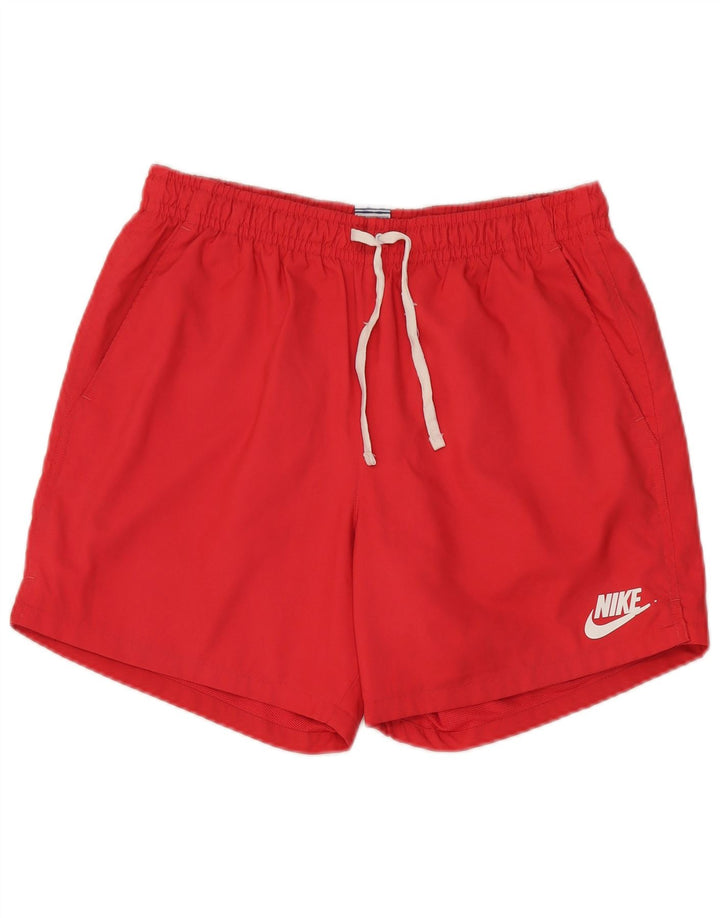 Męskie spodenki kąpielowe Nike, duże, czerwone, poliestrowe