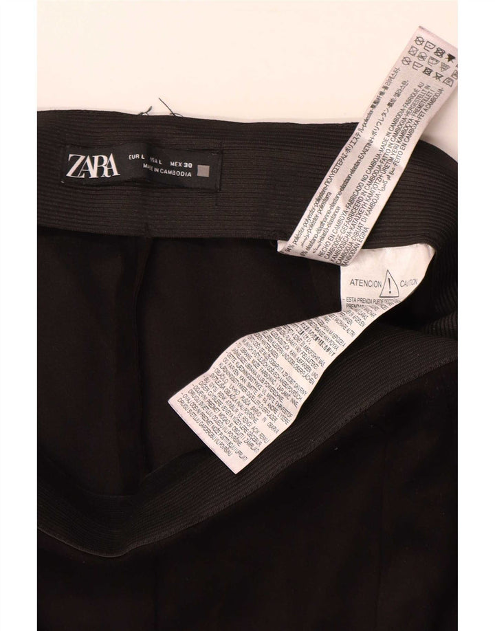 Legginsy damskie Zara UK 14, duże, czarne, poliestrowe