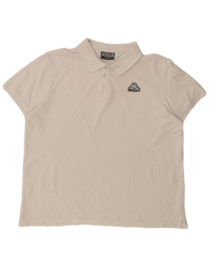 Męska koszulka polo Kappa 2XL biała
