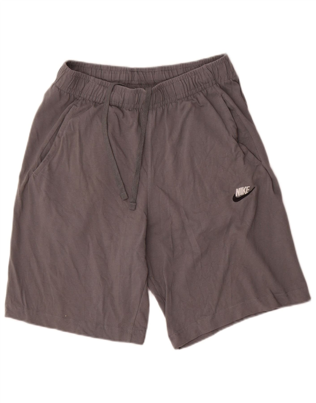 Męskie spodenki sportowe Nike, średnioszare, bawełniane