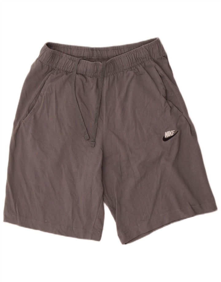 Męskie spodenki sportowe Nike, średnioszare, bawełniane