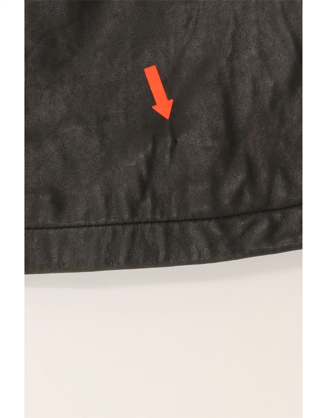 MARC Womens Oversized Leather Coat UK 10 Small Black Leather Vintage Marc and Second-Hand Marc from Messina Hembry 