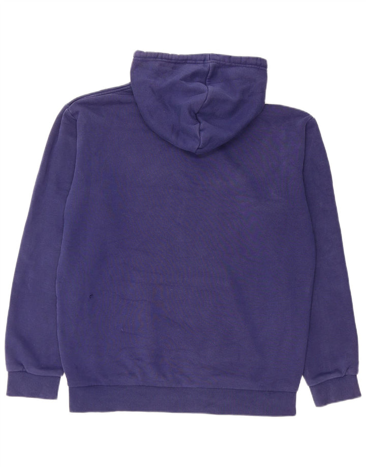 Męska bluza z kapturem Adidas, średnia, granatowa, bawełniana