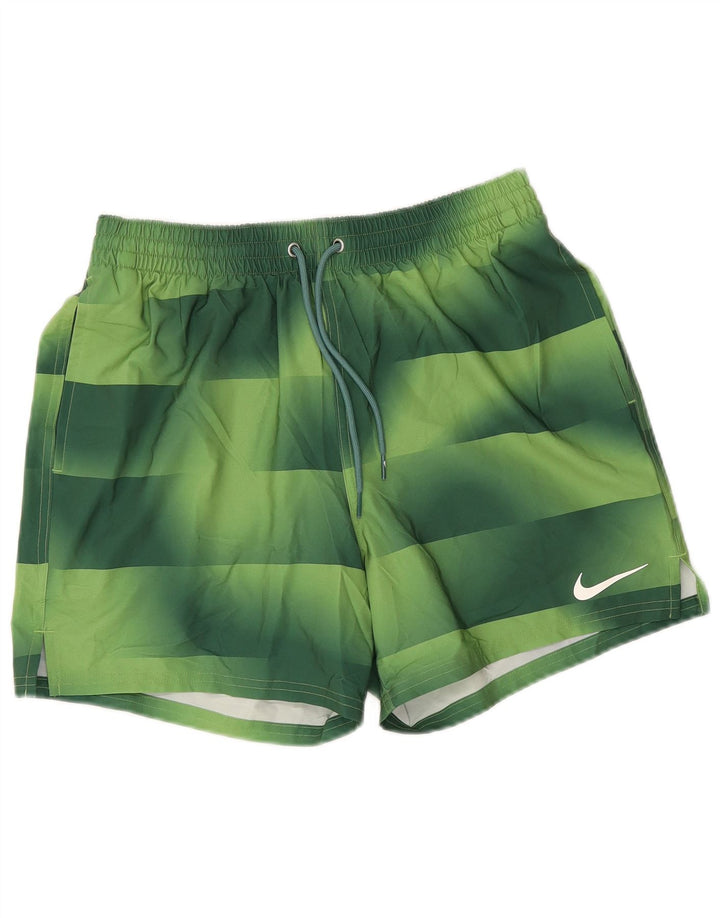 Męskie spodenki sportowe Nike, poliester w średnie zielone paski