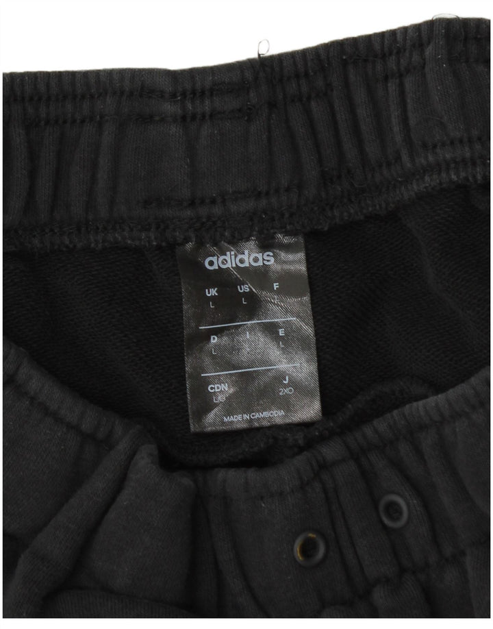 Męskie spodnie dresowe Adidas, duże, czarne