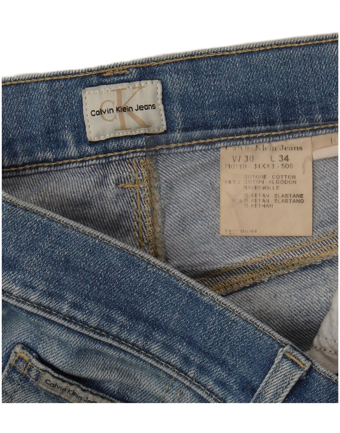 Męskie jeansy CALVIN KLEIN W30 L29, niebieskie, bawełniane