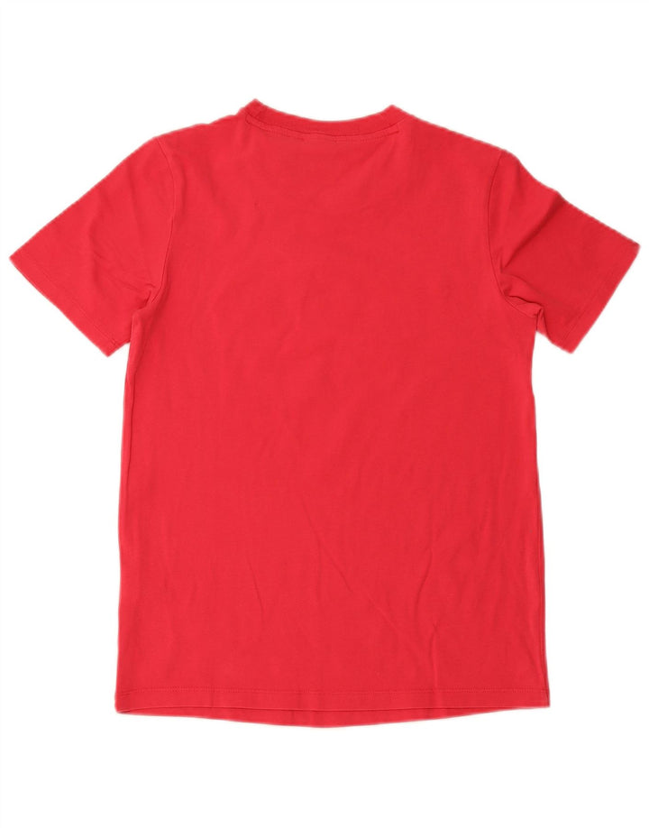 Damska koszulka z grafiką ADIDAS Top UK 10, mała, różowa, bawełniana