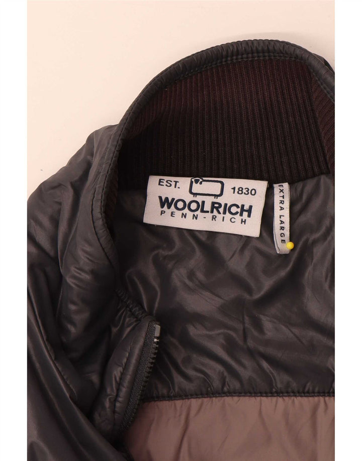 Męska kurtka bomberka Woolrich Penn-Rich UK 42 XL, szary nylon