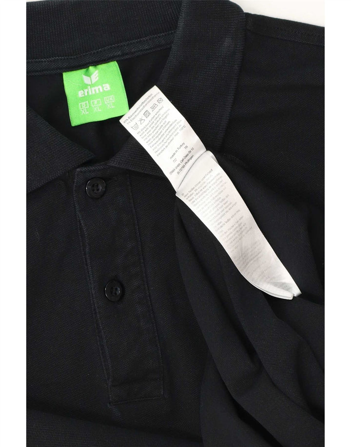 Męska koszulka polo Erima XL, czarna, bawełniana