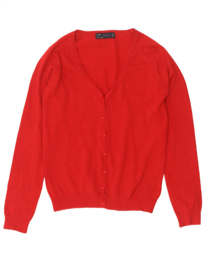 Sweter damski Zara Cardigan UK 14, duży, czerwony
