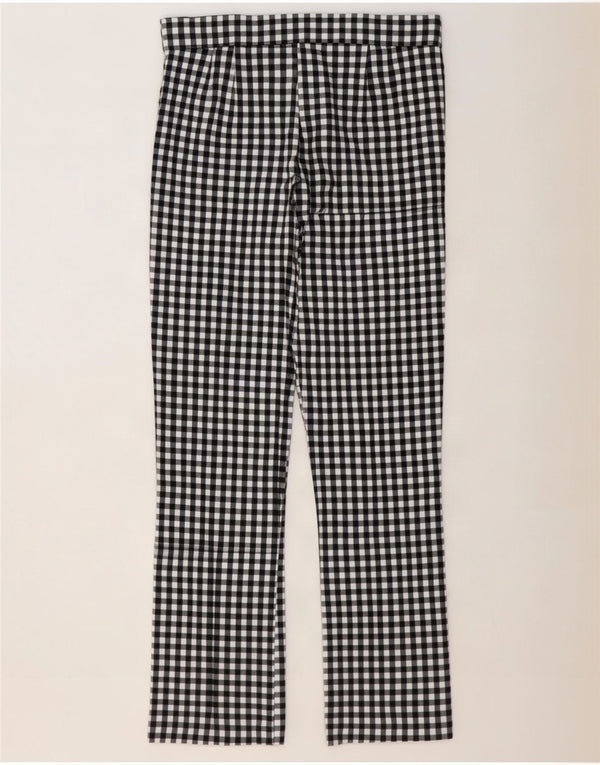 Spodnie damskie Zara Bootcut, duże, duże W30 L27, czarna kratka