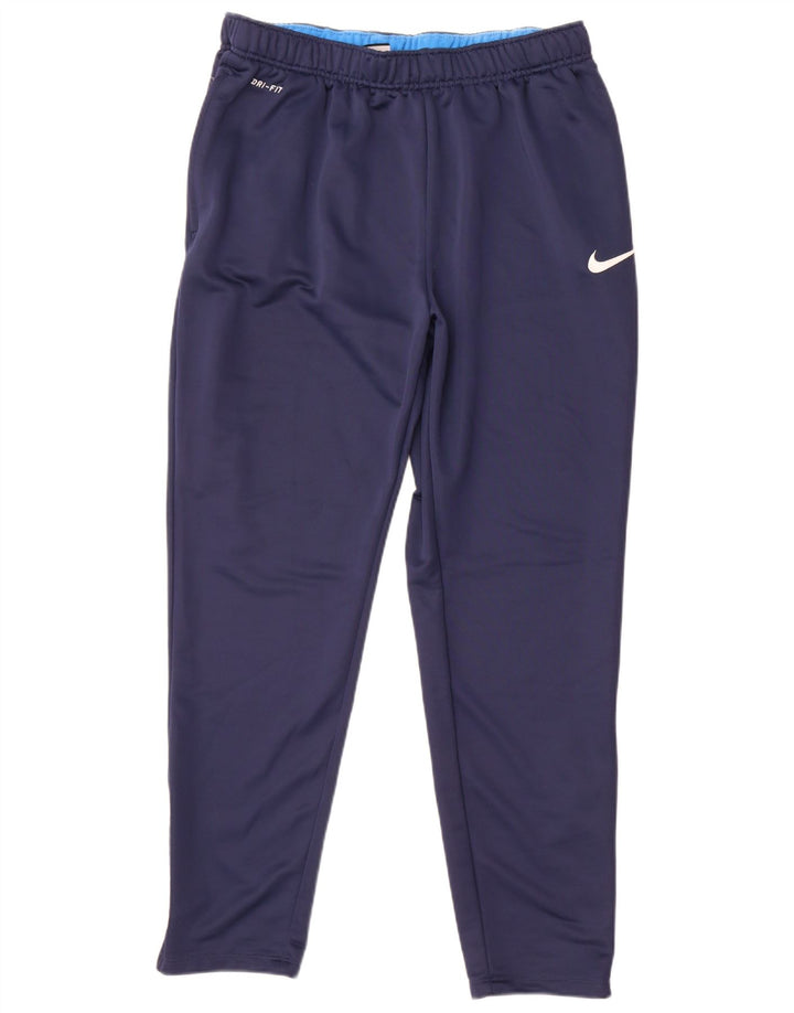Męskie spodnie dresowe Nike Dri Fit 2XL, granatowe, poliestrowe