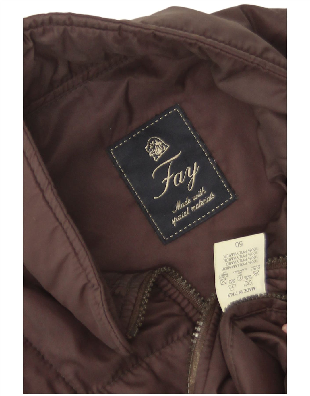 Damska wyściełana kamizelka Fay IT 50 XL, brązowa, poliamid