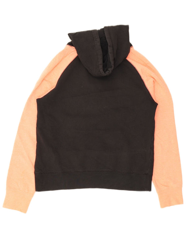 Damski sweter Hurley Graphic Oversize z kapturem UK 10, mały, czarny, z blokami kolorów