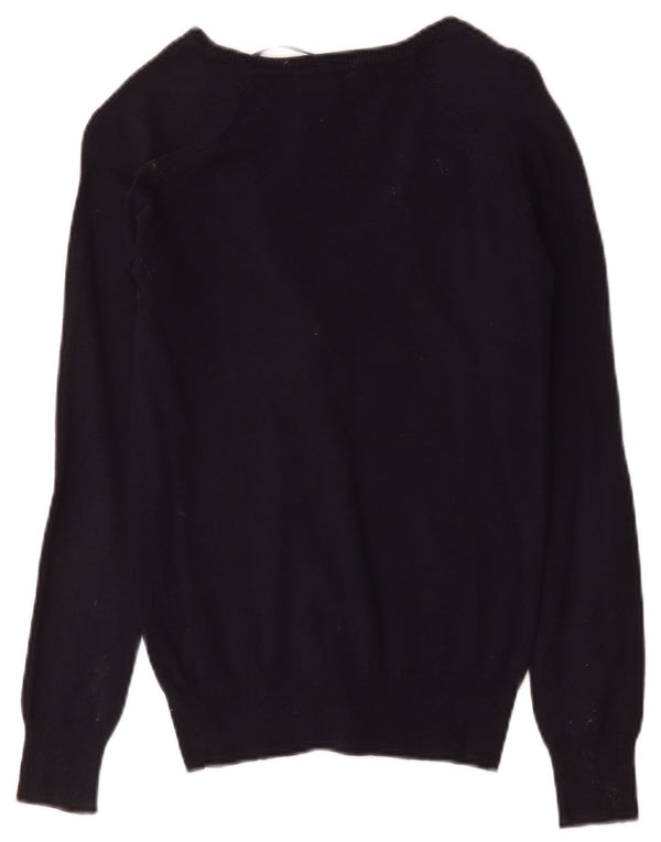 Sweter damski Zara Cardigan UK 10 Small, granatowy, bawełniany