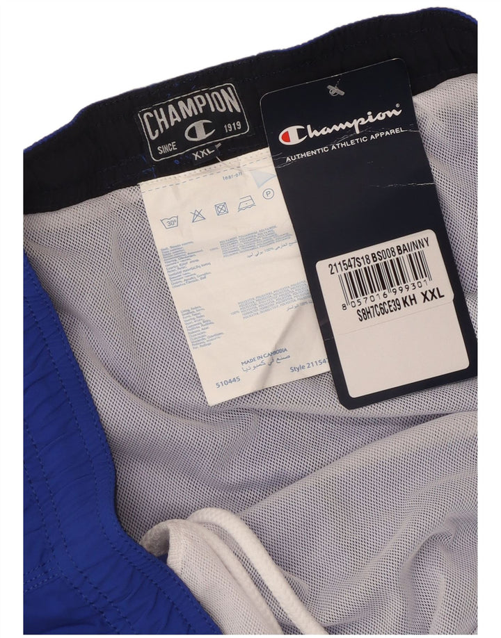 Męskie spodenki kąpielowe CHAMPION Graphic 2XL Niebieski poliester