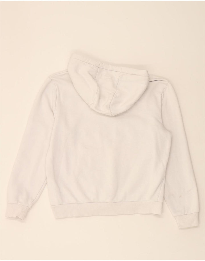 FILA Mens Graphic Hoodie Jumper Medium White Cotton Vintage Fila and Second-Hand Fila from Messina Hembry 