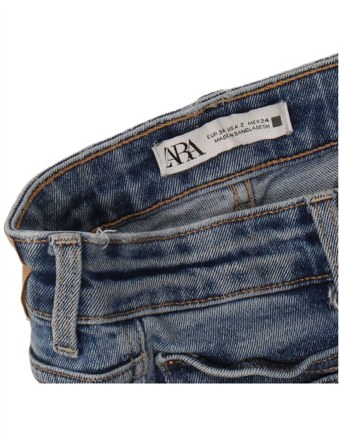 Jeansy damskie Bootcut Zara EU 34 2XS W24 L25 Niebieskie