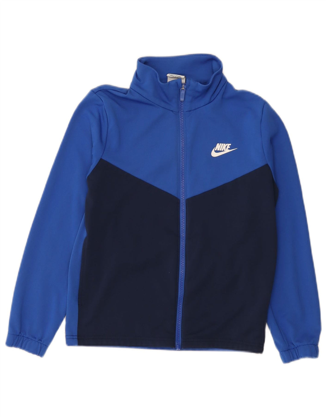 Chłopięca kurtka dresowa Nike Graphic 10-11 lat, średni niebieski, blok kolorów