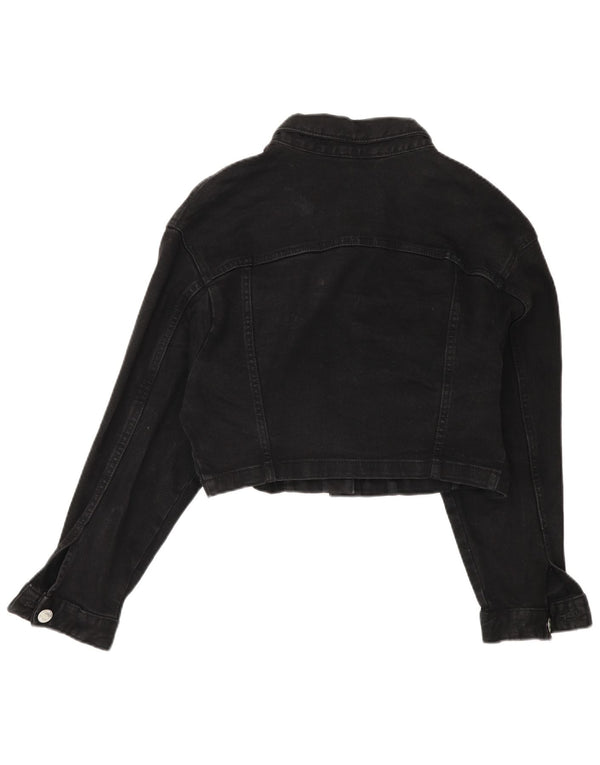 Damska kurtka dżinsowa Zara Oversize UK 14, średnia czarna