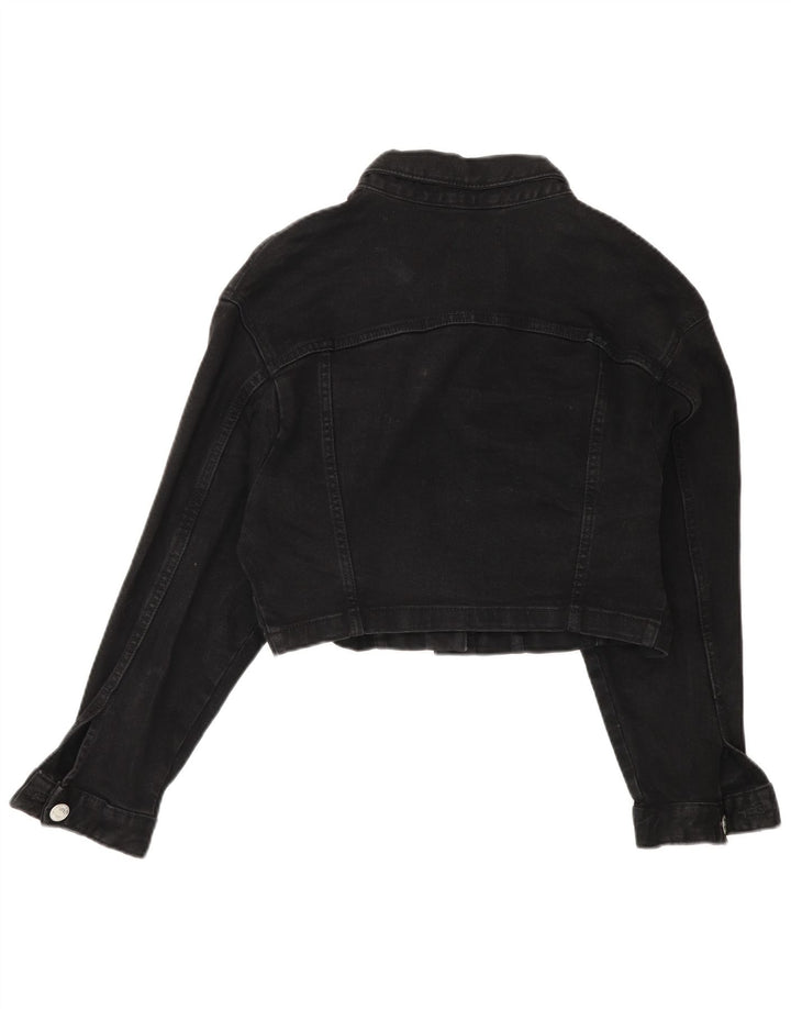 Damska kurtka dżinsowa Zara Oversize UK 14, średnia czarna
