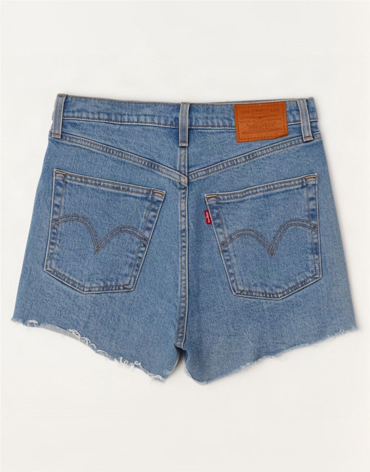 Damskie spodenki dżinsowe Levi's Ribcage Medium W28, niebieska bawełna