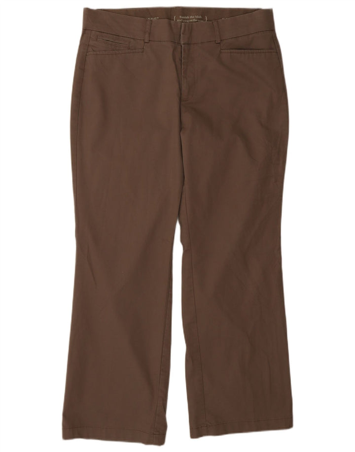 Spodnie damskie DOCKERS proste US 12 duże W32 L28 brązowe